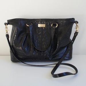 Brahmin Black Leather Tote Bag